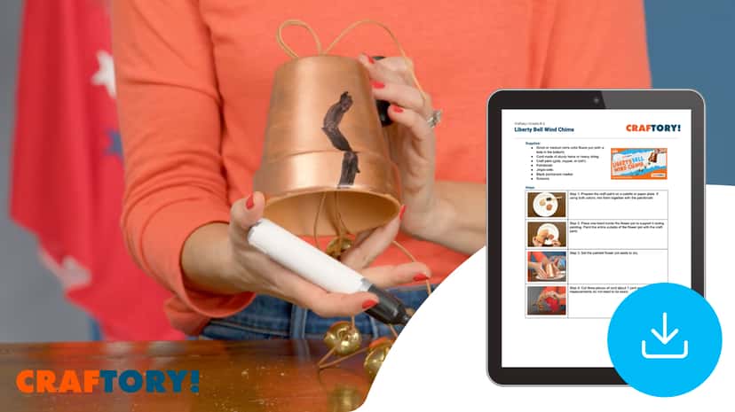 "Craftory: Liberty Bell Wind Chime" Instructions