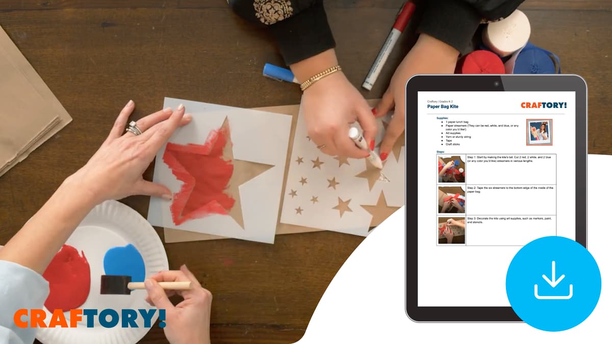 "Craftory: Paper Bag Kite" Instructions