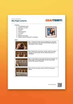 "Craftory: Wax Paper Lanterns" Instructions 
