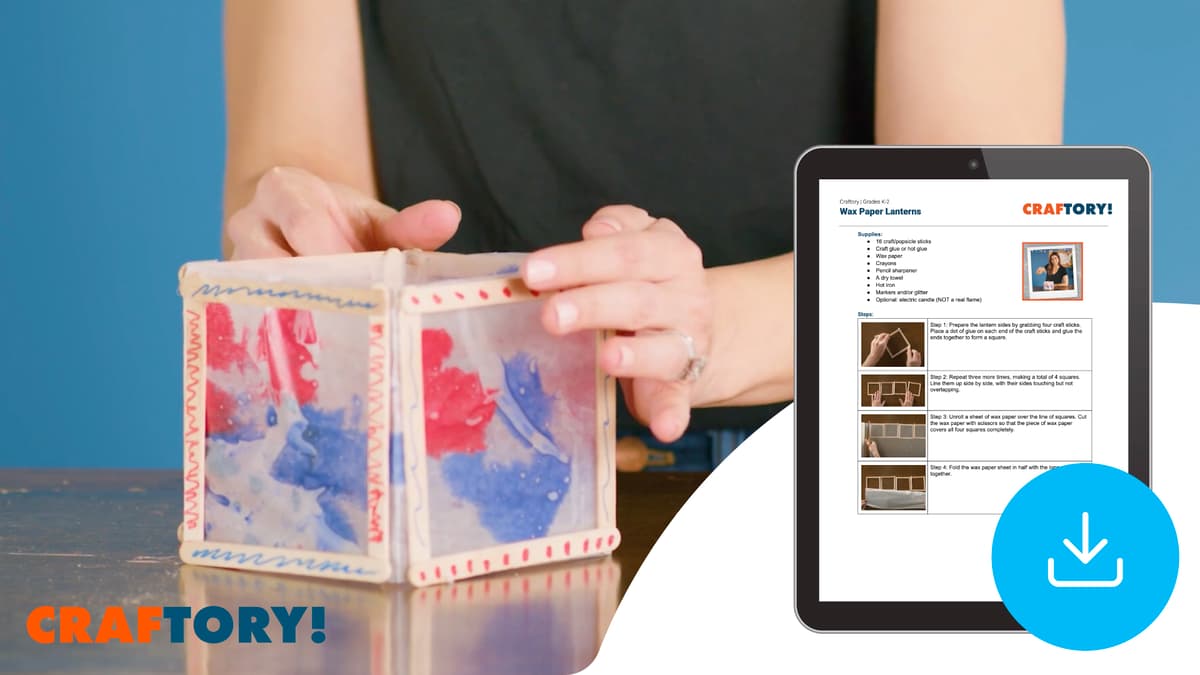 "Craftory: Wax Paper Lanterns" Instructions 