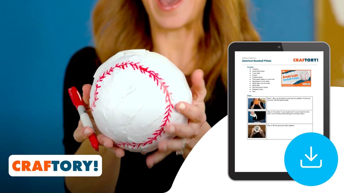 "Craftory: American Baseball Piñata" Instructions