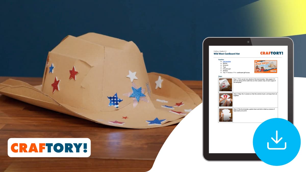 "Craftory: Wild West Cardboard Hat" Instructions