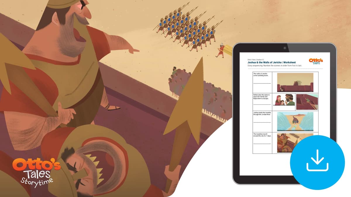 "Otto's Tales: Joshua & the Walls of Jericho" Worksheet