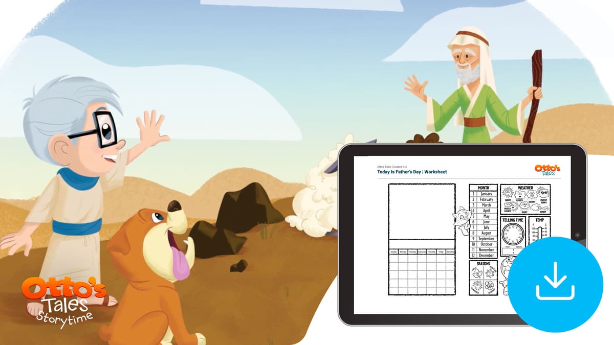 "Otto's Tales: Today Is Father's Day" Worksheet