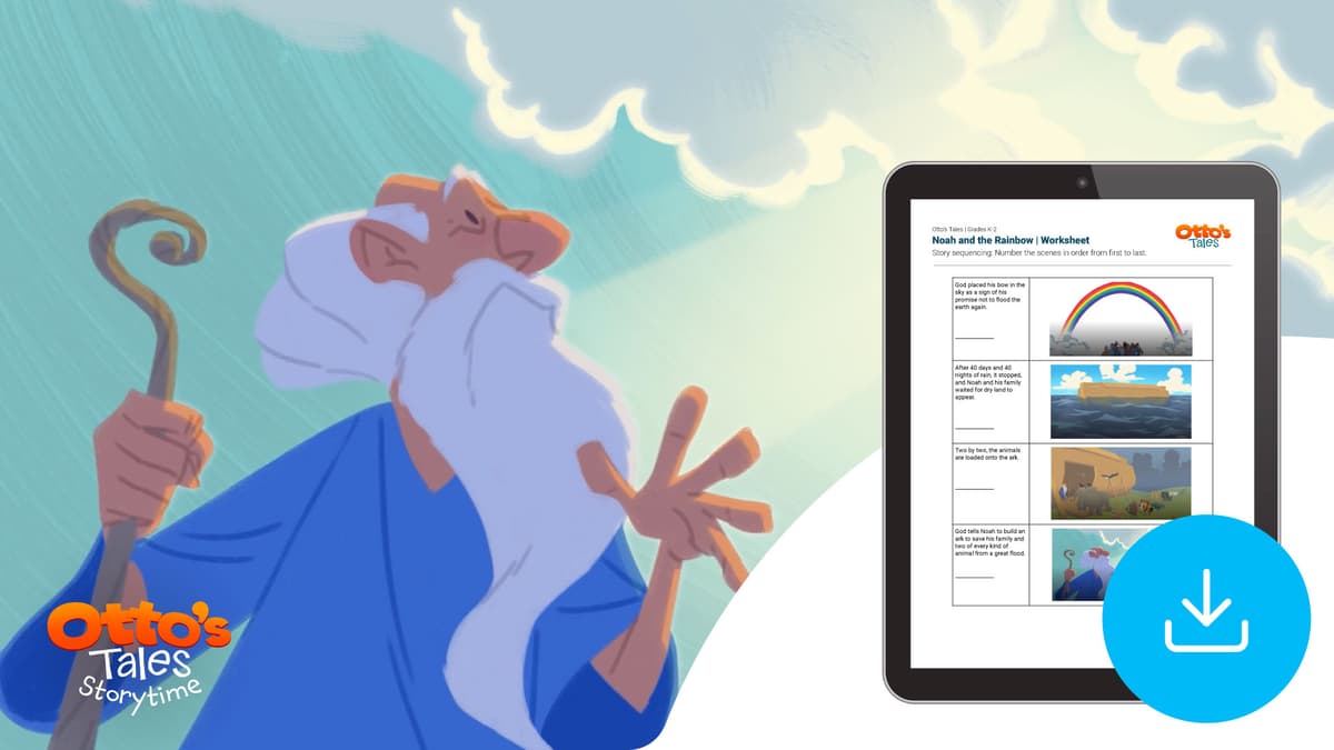 "Otto's Tales: Noah and the Rainbow" Worksheet 