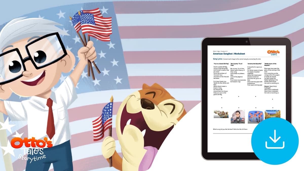"Otto's Tales: American Songfest" Worksheet 