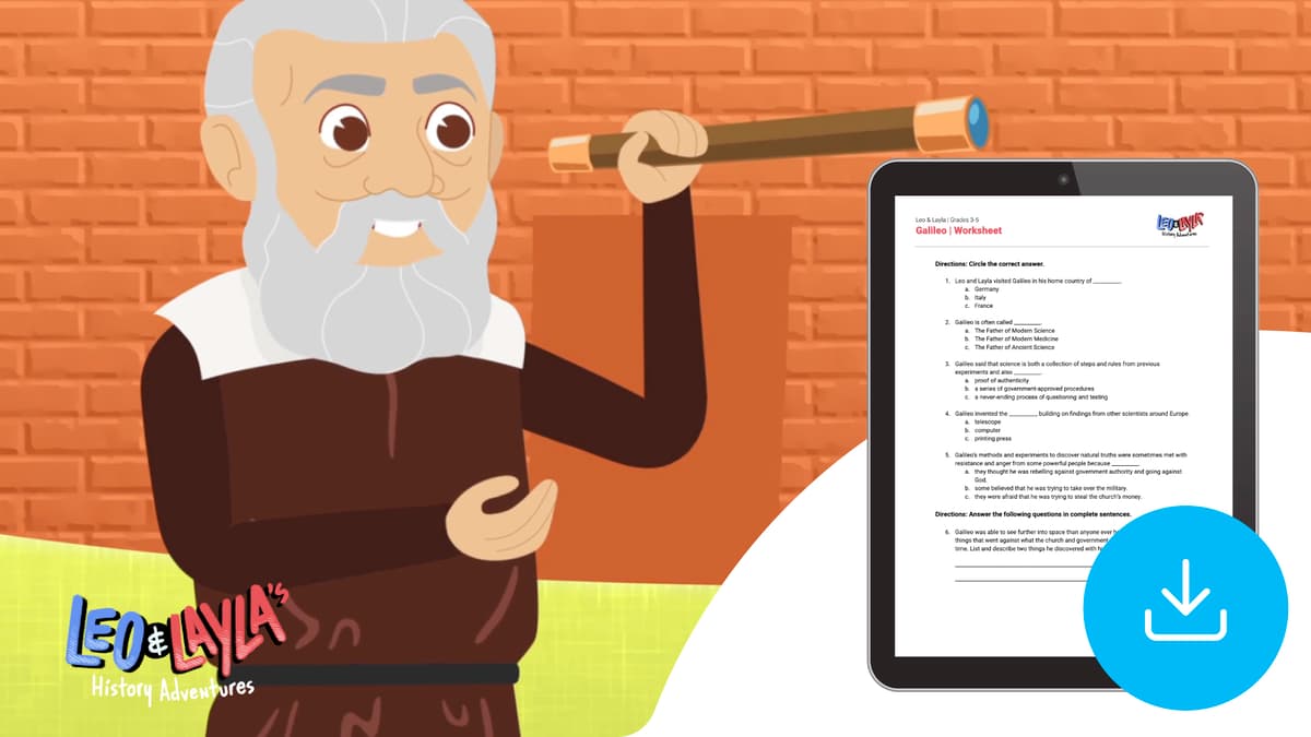 "Leo & Layla: Galileo" Worksheet