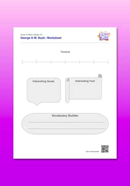 "Guess or Mess: George H.W. Bush" Worksheet