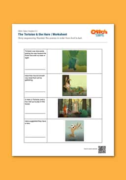 "Otto's Tales: The Tortoise & the Hare" Worksheet