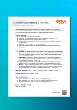 “Otto’s Tales: Let's Visit the Statue of Liberty” Lesson Plan
