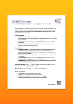 “Guess or Mess: John Adams” Lesson Plan