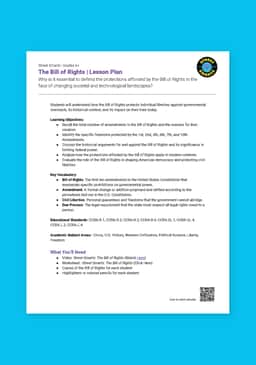 "Street Smarts: The Bill of Rights" Lesson Plan