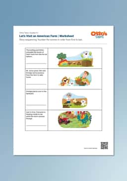 "Otto's Tales: Let's Visit an American Farm" Worksheet