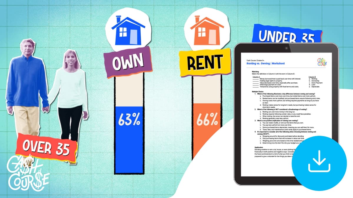 "Cash Course: Renting Vs. Owning" Worksheet