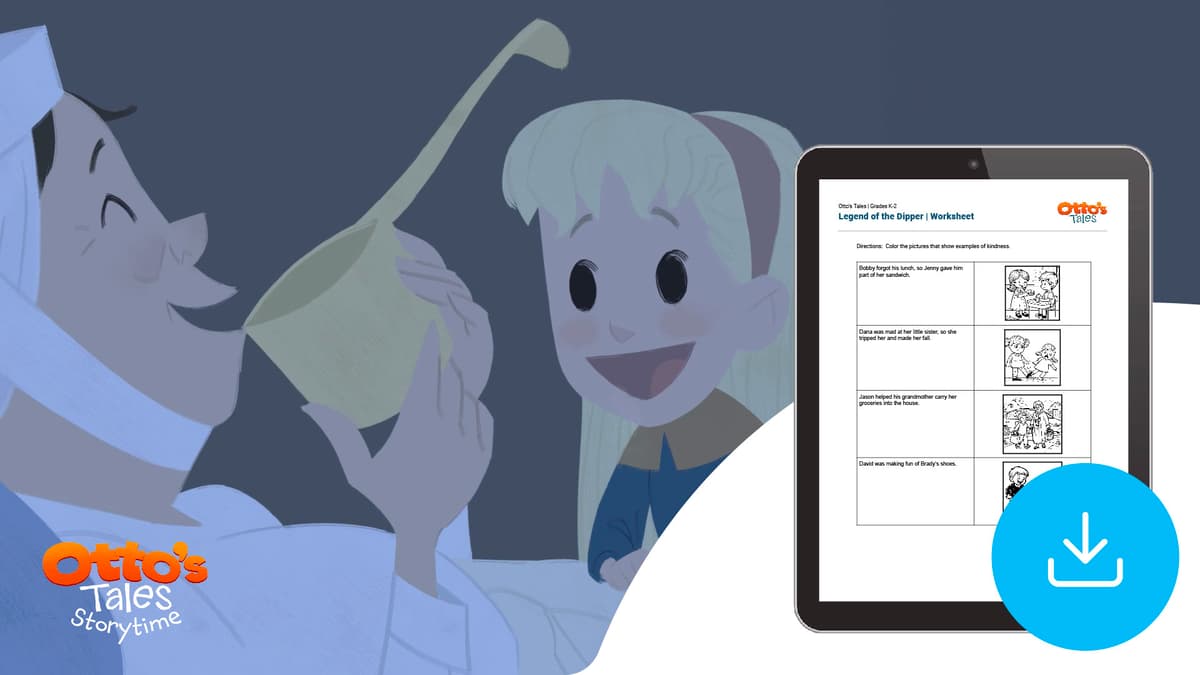 "Otto's Tales: Legend of the Dipper" Worksheet