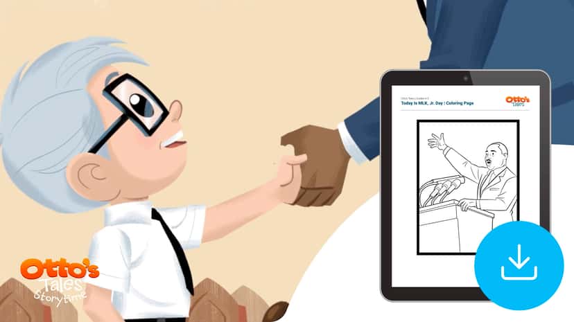 "Otto's Tales: Today Is MLK, Jr. Day" Worksheet
