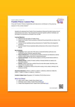"Guess or Mess: Franklin Pierce" Lesson Plan 