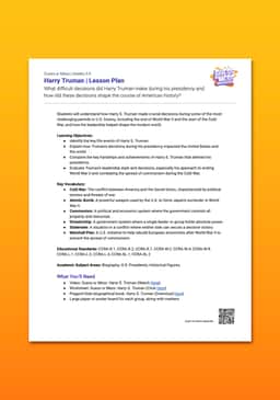 "Guess or Mess: Harry Truman" Lesson Plan