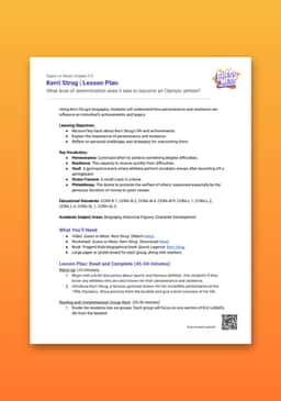 "Guess or Mess: Kerri Strug" Lesson Plan