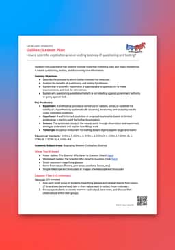 "Leo & Layla: Galileo" Lesson Plan