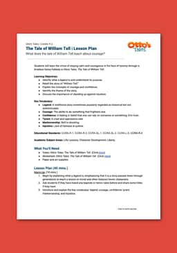 "Otto's Tales: The Tale of William Tell" Lesson Plan