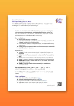 "Guess or Mess: Gerald Ford" Lesson Plan