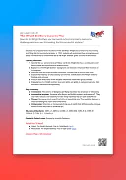 "Leo & Layla: The Wright Brothers" Lesson Plan