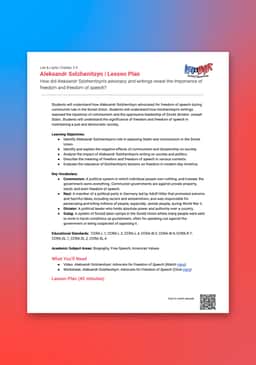 "Leo & Layla: Aleksandr Solzhenitsyn" Lesson Plan