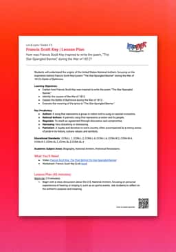 "Leo & Layla: Francis Scott Key" Lesson Plan 