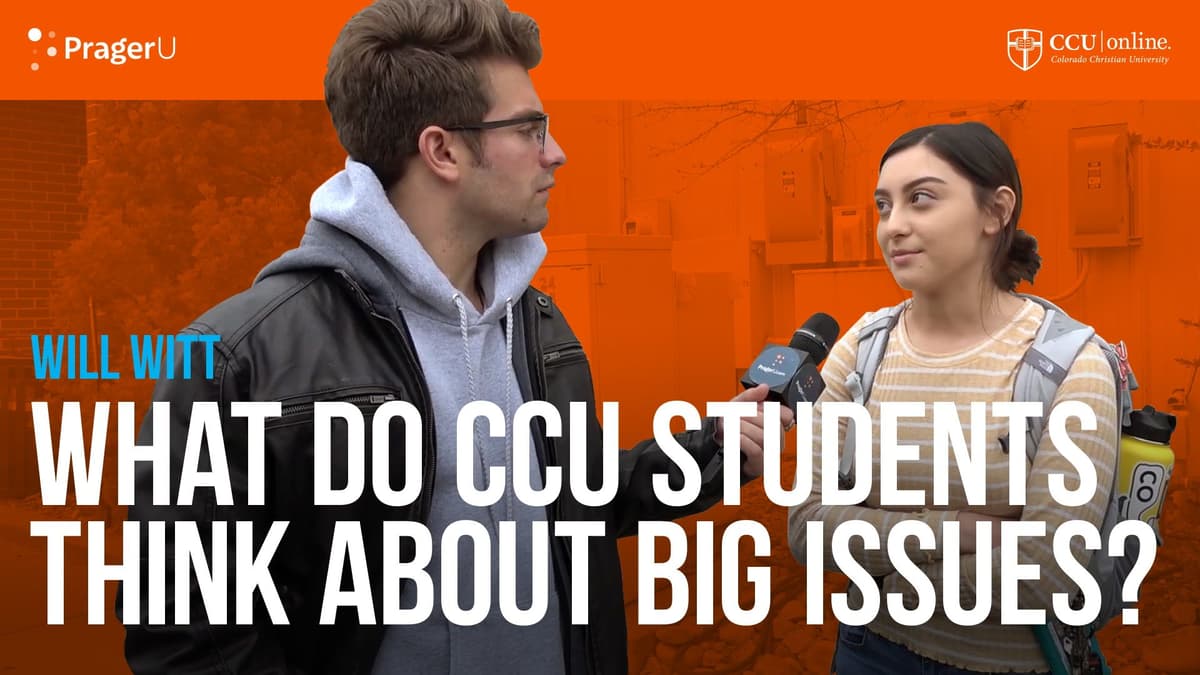 What Do Students at Colorado Christian University Think About Big Issues?