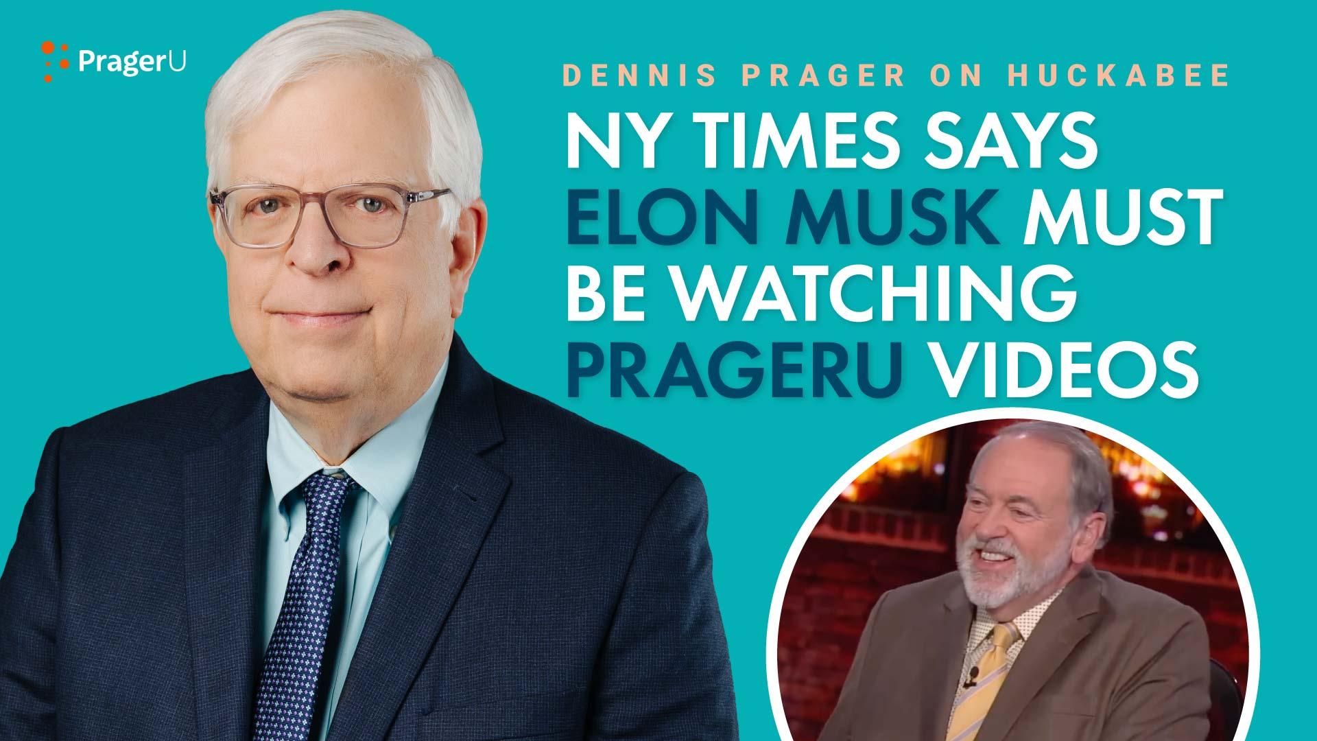 NY Times Says Elon Musk Must Be Watching PragerU Videos