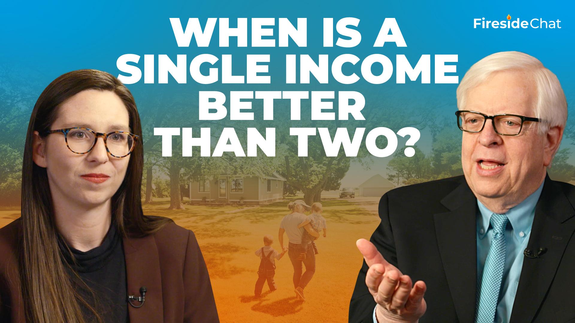 When Is a Single Income Better than Two?