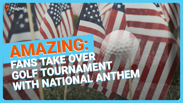 Fans Sing the National Anthem at Ryder Cup