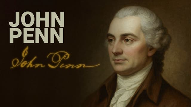 Road to Liberty: John Penn