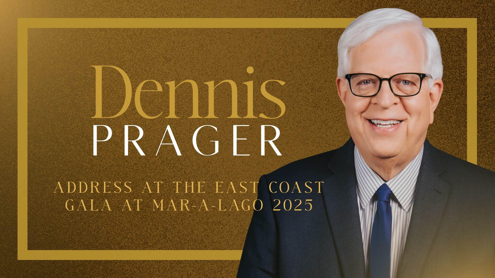 Dennis Prager Addresses the East Coast Gala at Mar-a-Lago 2025