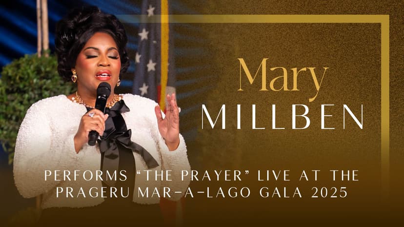 Mary Millben Performs “The Prayer” Live at the 2025 PragerU Mar-a-Lago Gala