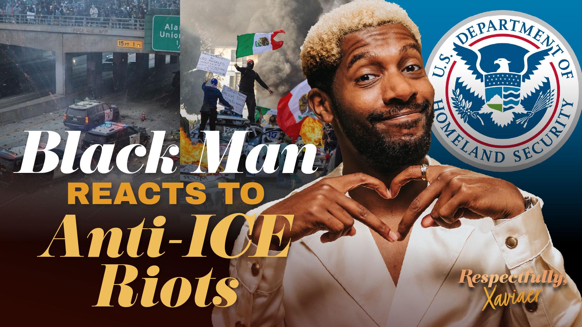 Black Man Reacts to Anti-ICE Riots