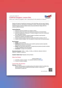  "Leo & Layla: Frederick Douglass" Lesson Plan