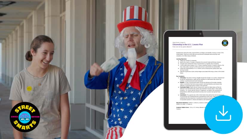"Street Smarts: Citizenship in the U.S." Lesson Plan