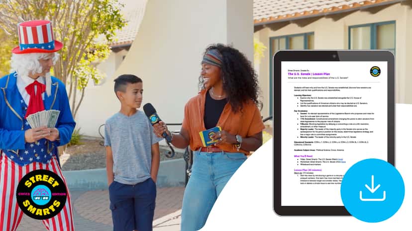 "Street Smarts: The U.S. Senate" Lesson Plan