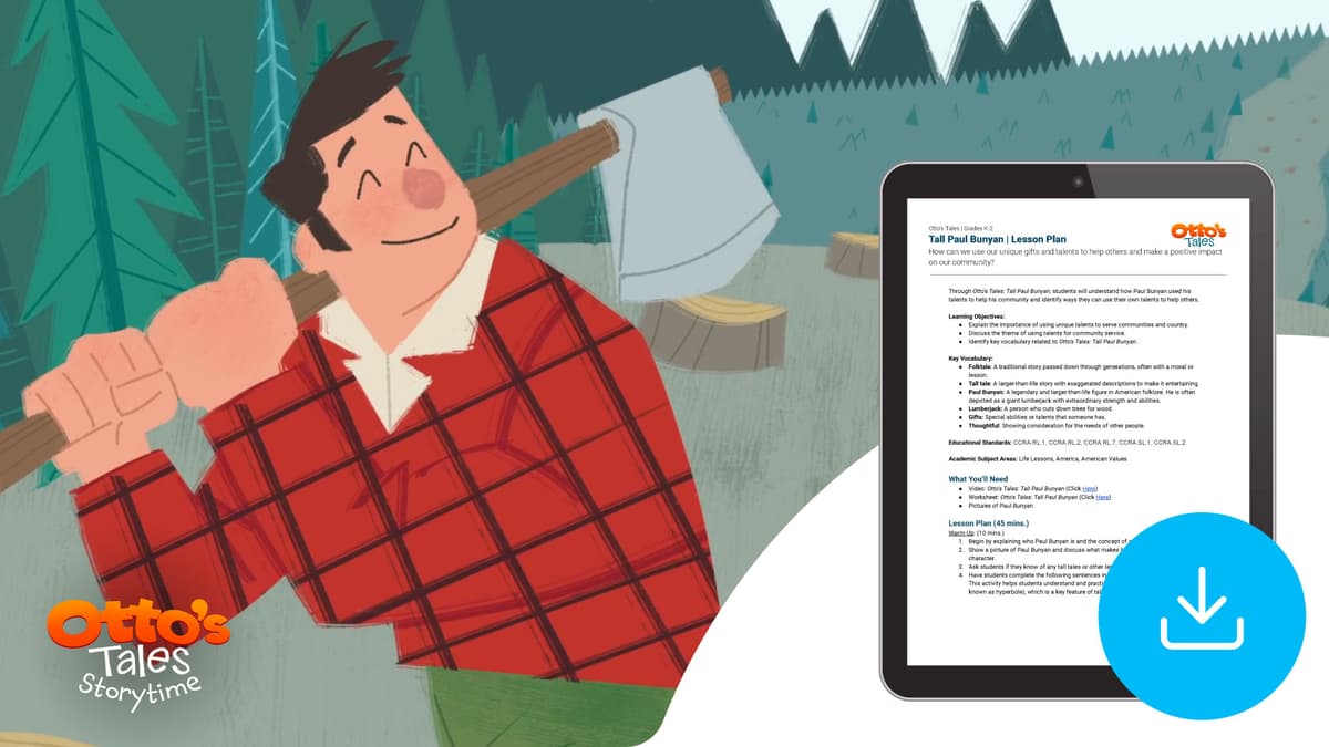 "Otto's Tales: Tall Paul Bunyan" Lesson Plan