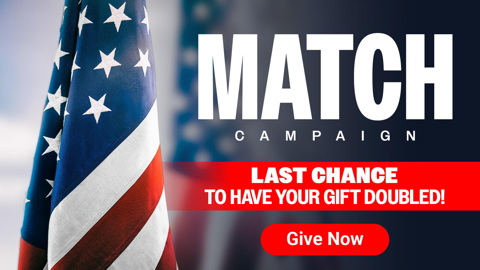 2X: All donations made today will be MATCHED
