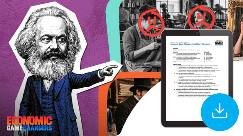 "Economic Game Changers: Karl Marx" Worksheet