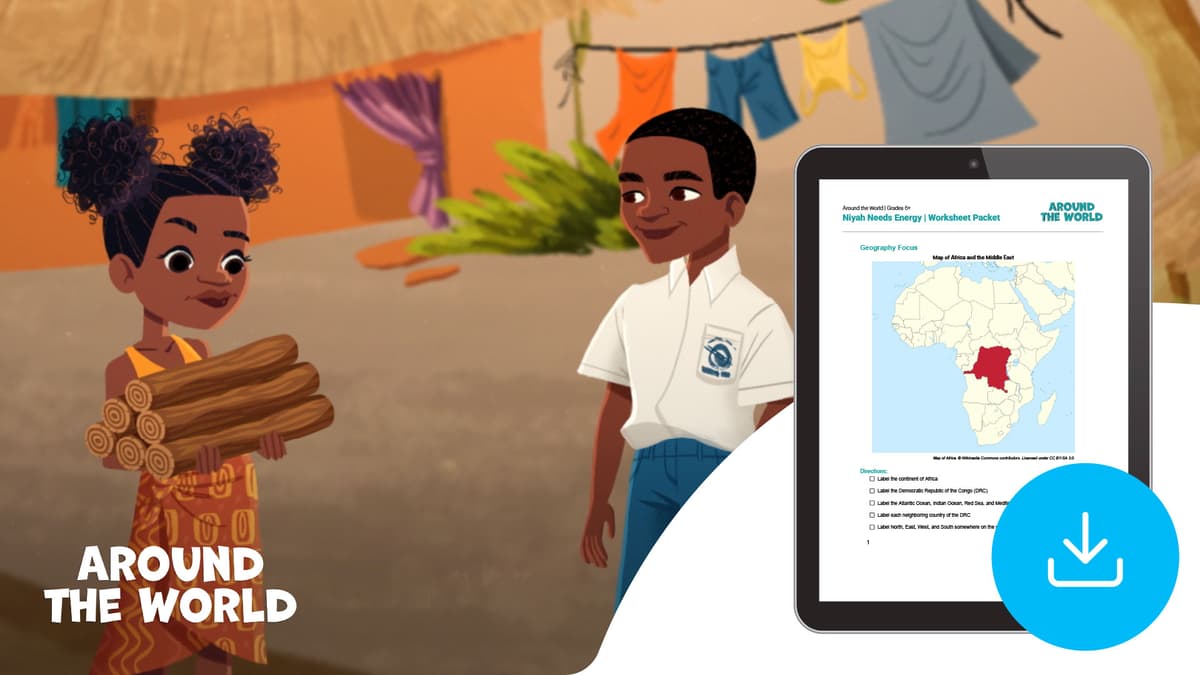 "Central Africa: Niyah Needs Energy" Worksheet Packet