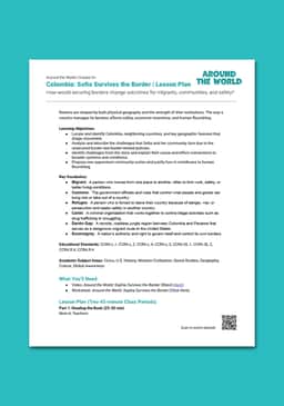 "Colombia: Sofia Survives the Border" Lesson Plan
