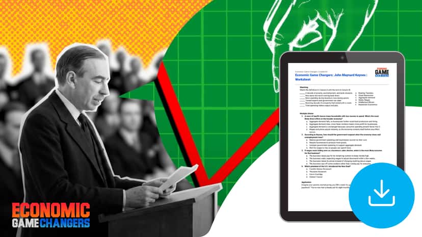 "Economic Game Changers: John Maynard Keynes" Worksheet