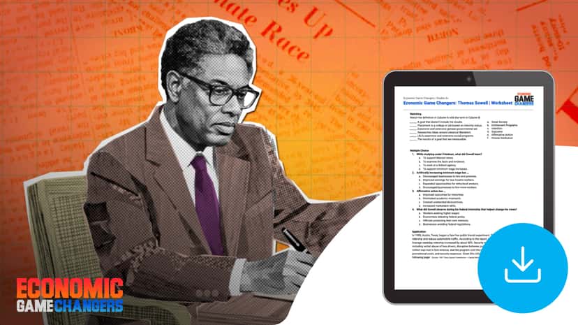 "Economic Game Changers: Thomas Sowell" Worksheet