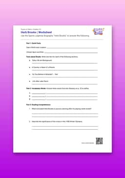 "Guess or Mess: Herb Brooks" Worksheet