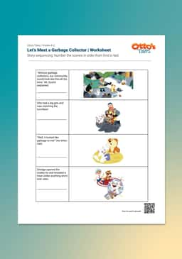 "Otto's Tales: Let's Meet a Garbage Collector" Worksheet