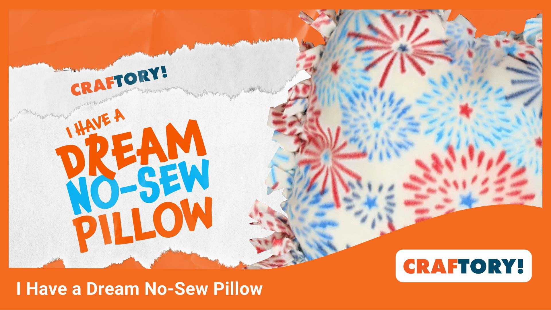 I Have a Dream No-Sew Pillow